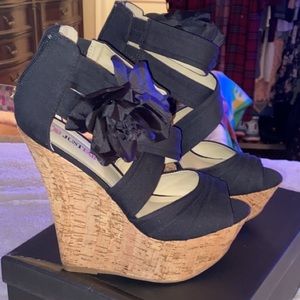 Size 8.5 JustFab Wedges